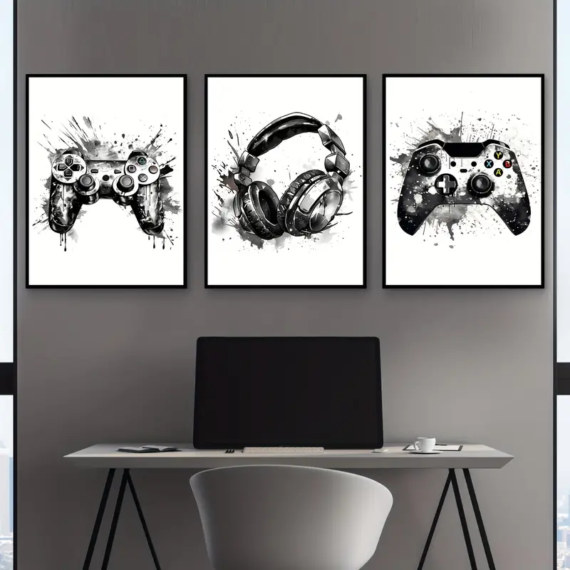 Photography Kit - Conjunto de 3 Quadros em Tela