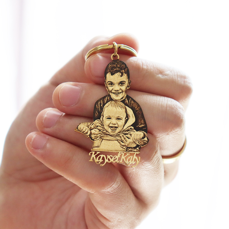 Photography Yellow - Chaveiro com foto de bebê personalizado,