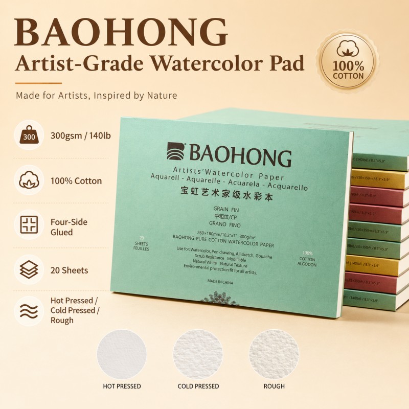 Photography Architecture - Bloco de Papel para Aquarela BaoHong,