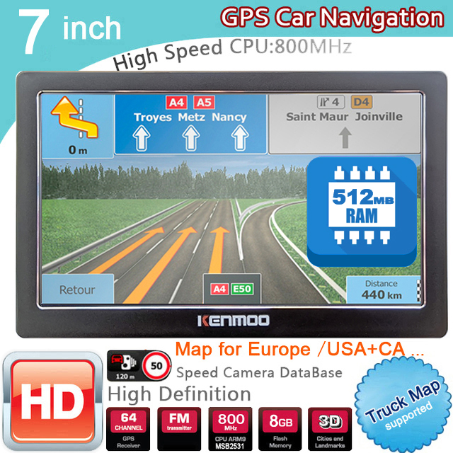 Photograph Mp3 - Navegação GPS Portátil HD de 7