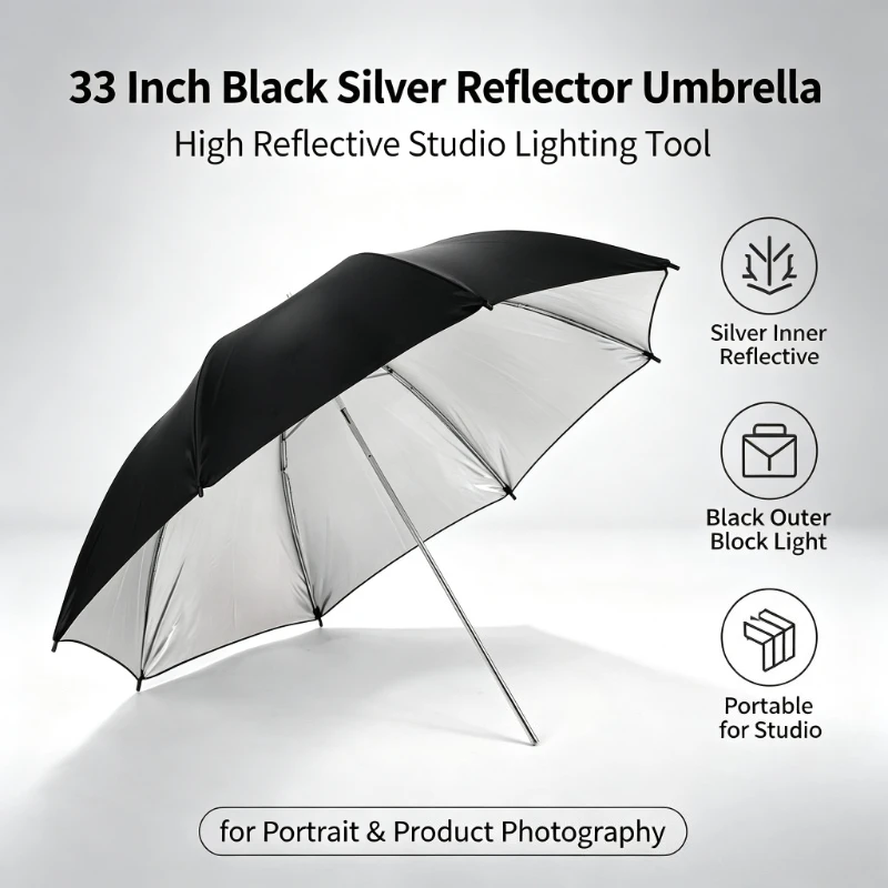Guarda-chuva Refletor Preto Du - Photography Umbrella Light avaliação e preço