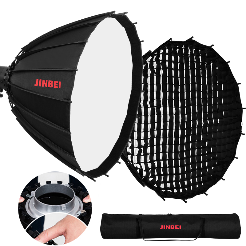 JINBEI Softbox Parabólico Refl - Photography Umbrella Diffuser avaliação e preço