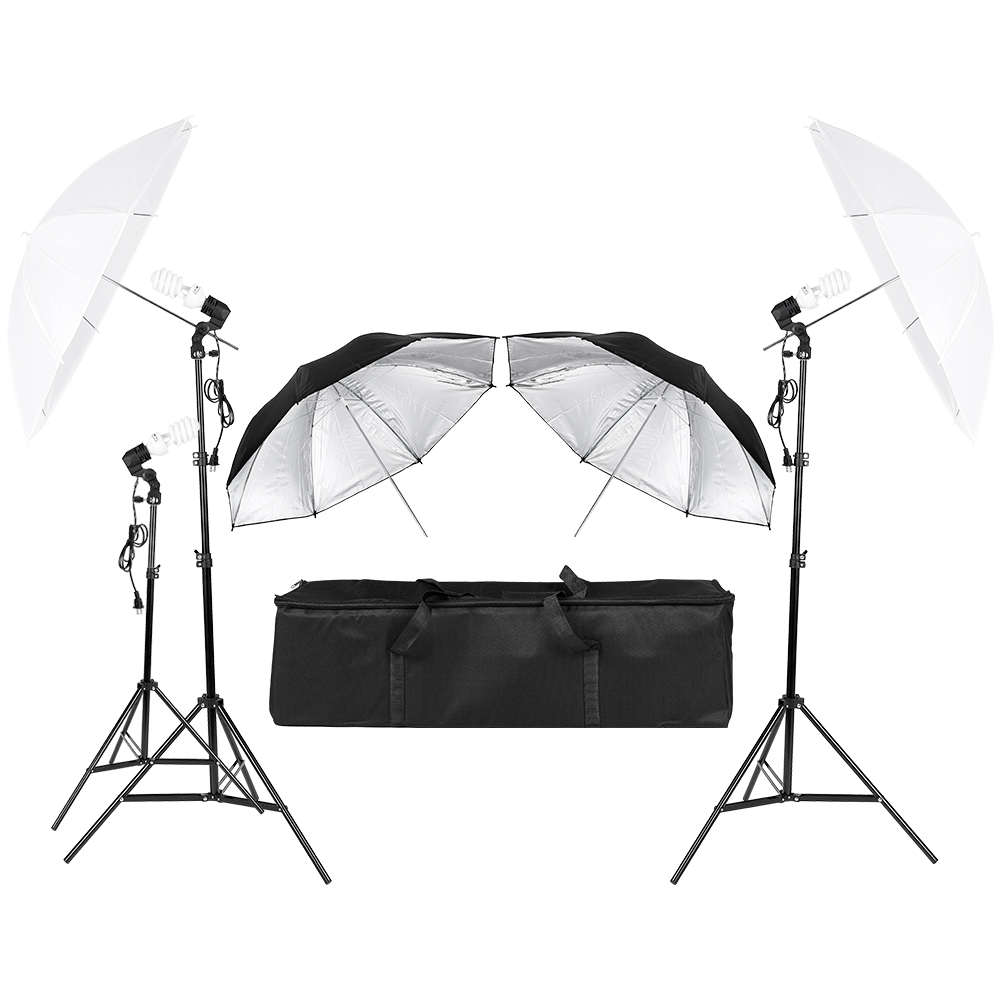 3*45W Fotografia Foto Vídeo Re - Photography Umbrella Light avaliação e preço