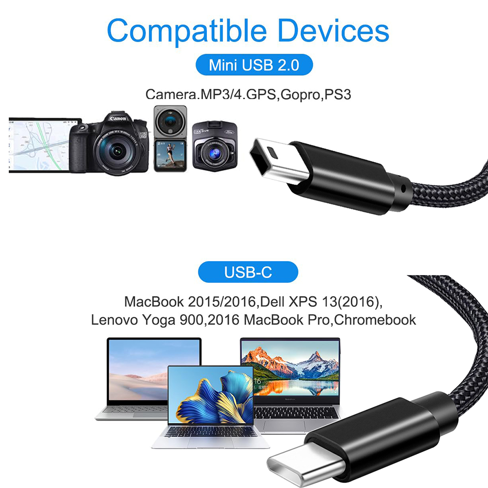 Cabo Tipo C para Mini USB Ultr - Photograph Mp3 avaliação e preço